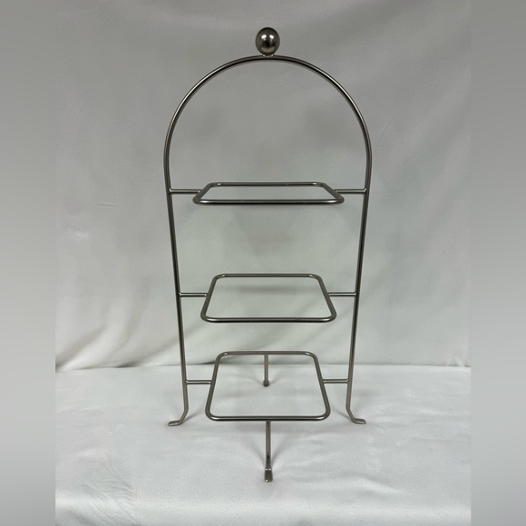 Pampered Chef Other - Pampered Chef Three Tiered Metal Stand | Simple Additions |Appetizer Plate Stand